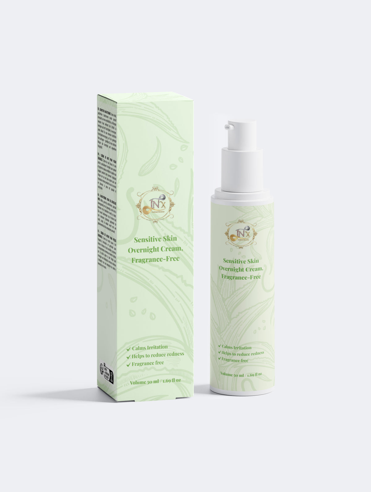 Sensitive Skin Overnight Cream, Fragrance Free